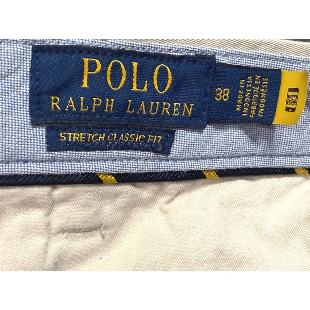 Polo Ralph Lauren Men's Classic Fit Khaki cargo‎ Chino Shorts Size 38